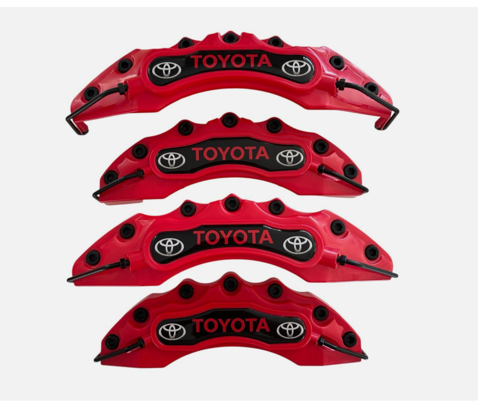 4x Brake Caliper Covers for Toyota Corolla, Camry, C-HR, RAV4, Hilux, Prius