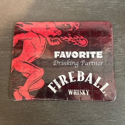 Fireball Whiskey Favorite Drinking Partner Sealed Puzzle  10.5 x 8.25 