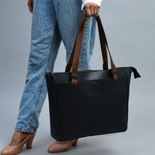 Leather Carryall Handbag Women Elegant Large Tote Bag Shopping Travel Work Purse