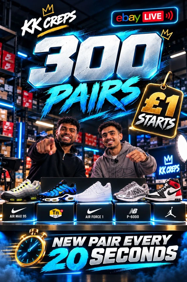 🔥 KK CREPS LIVE | £1 STARTS • HEAT ALL STREAM • NIKE + MORE