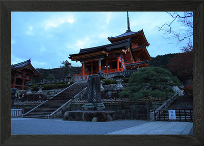 Kiyomizu-dera Temple, Kyoto, Japan Framed Wall Art Poster Canvas Print Picture