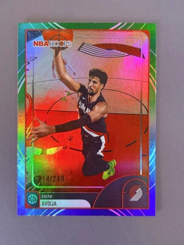 Deni Avdija 2025-26 Topps NBA Hoops Basketball Rainbow Green Blue 214/249[dyf189