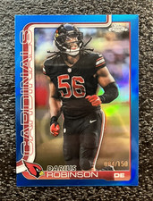 Darius Robinson - 2025 Topps Chrome Blue Refractor #9 Arizona Cardinals #/150