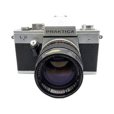 Pentacon L2 Praktica L II  Panagor Tele Manual Focus 135mm f/2.8 Kit Analog SLR