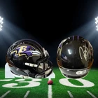 Ray Lewis Signed Baltimore Ravens Mini Helmet Beckett Authenticated