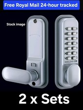 2 x Codelocks CL00 155 SG Mechanical Digital lock With Mortice Latch New & Boxed