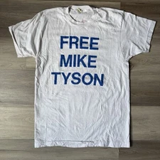 Vintage 90’s Free Mike Tyson Boxing Tee Shirt XL Screen Stars Preowned Rare Mens