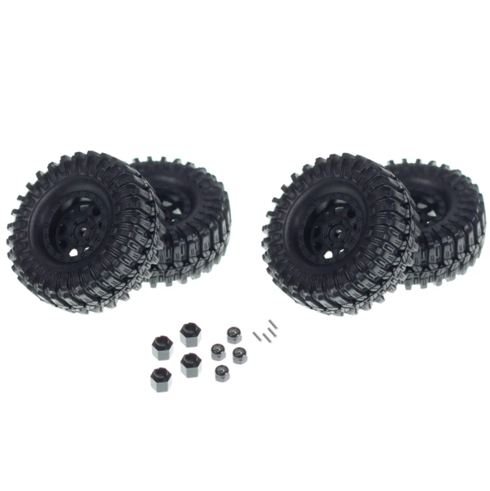Redcat Racing RER41719 Pre-mounted 1/32 Tires and Wheels Black 4