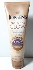 (1) Jergens Natural Glow 3-Day Self Tanner for Medium to Tan Skin Tone, 4 Fl Oz
