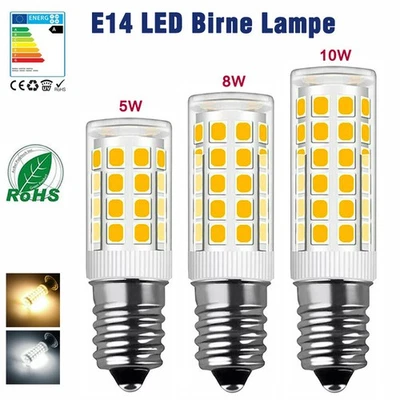 E14 Birne 5W 8W 10W LED Warmweiß Kaltweiß Lampe SMD 2835 Energiesparlampen 220V - Bild 1 von 4