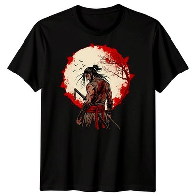 Samurai Warrior Martial Arts Herren T-Shirt Japanese Blade Graphic