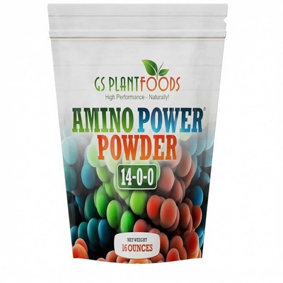 Amino Power Powder Nitrogen Fertilizer - Plant Based High Nitrogen Fertilizer...