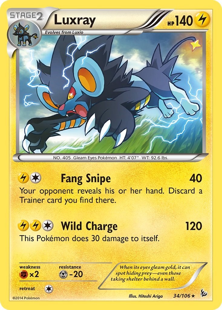 Pokemon - Luxray - [FLF - 34/106 Lightly Played]
