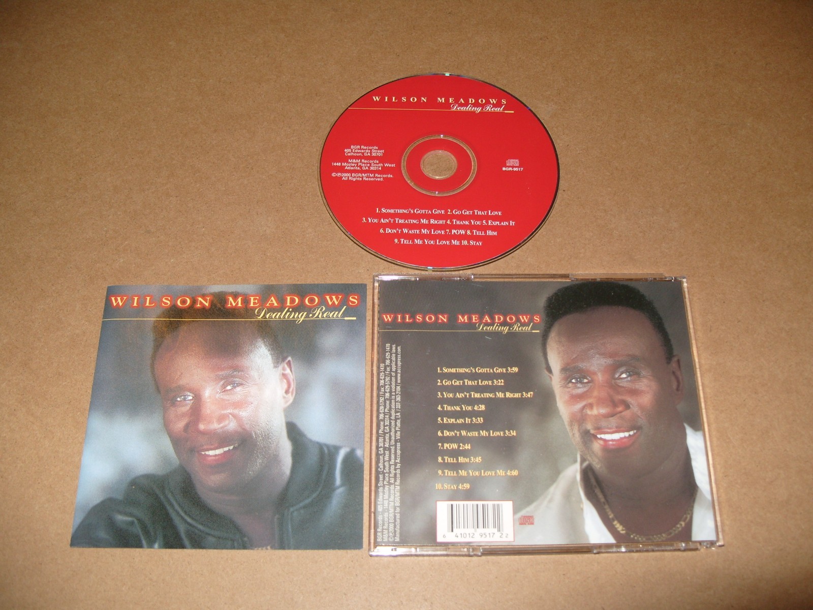 Wilson Meadows – Dealing Real - 2000 - CD EXCELLENT / INLAYS VG+ CONDITION.(C20)