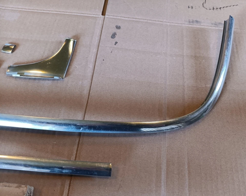 49 50 51 52 Chevy cupé sedán ventana trasera acero inoxidable moldura cromo juego Foto 3 de 4