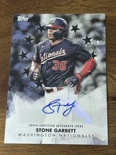 Stone Garrett 2024 Topps Baseball Stars Auto #BSA2-SG Black /199 Nationals