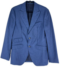 Massimo Dutti Men Super 120's Wool Blazer Jacket EU:48 US:38
