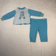 Vintage Care Bear Bedtime Bear 2 Piece Toddler Pajamas Retro 80s Reworked Read