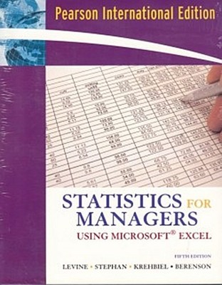 Statistics for Managers Using Microsoft Excel Stephan Levine