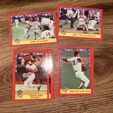 1988 Fleer - 1987 World Series #1-12 Complete Set TWINS CARDINALS