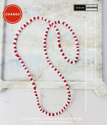 Chango Eleke Necklace, Chango Orisha Santeria Necklace, Collar De Chango Eleke