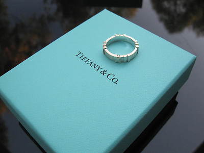 Tiffany & Co RARE Silver Atlas Ring Size 6! | eBay