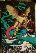 LUNAWALKIE VINTAGE 1970 GROOVY HEADSHOP POSTER By PRO ARTS -NICE, 28x38