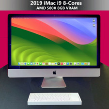 2019 iMac 27 5K  3.6GHz 8-Core i9  32GB RAM 1TB PCIe 2TB HDD  AMD 580x 8GB