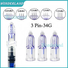 Crystal 3Pin Anti Aging Around Eyes Neck Micro Needle Skin Use Three Needles 34G