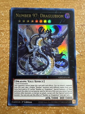   YUGIOH Number 97: Draglubion GFP2-EN145 Ultra Rare NM 1ST EDITION
