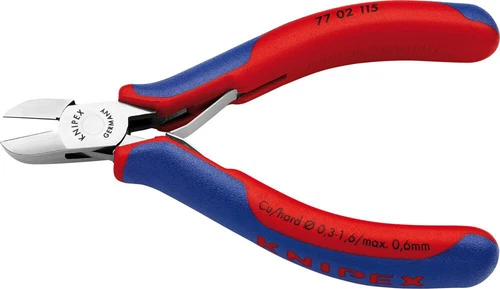 Knipex Elektronik-Seitenschneider 115mm runder Kopf mit kleinem fräser