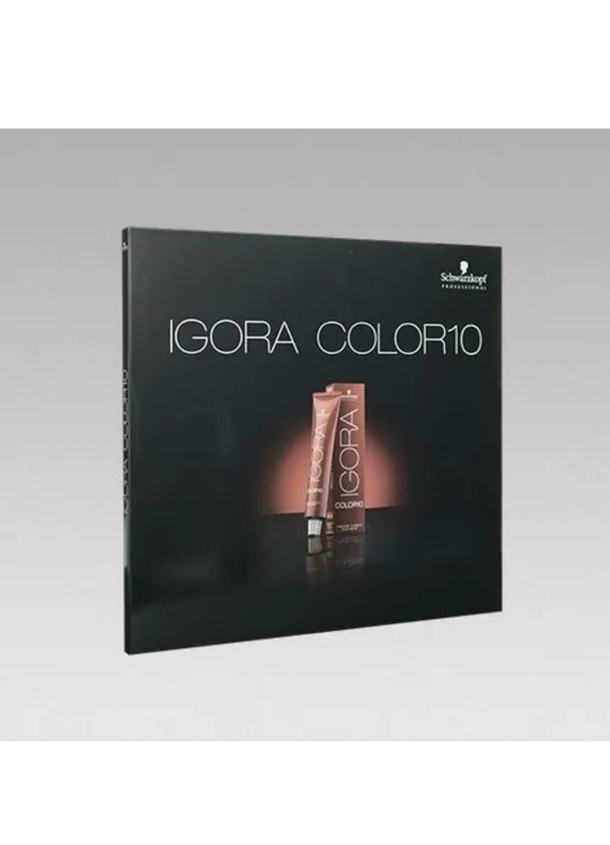 Schwarzkopf Igora Color10 Hair Color Swatch Book & Instruction For