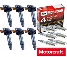 IGNITION COIL & MOTORCRAFT IRIDIUM SPARK PLUG SET FOR 01-05 FORD F-150 3.5L V6