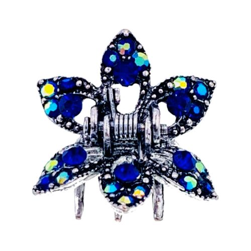 USA STAR GRAS KLEINE METALL HAARKRALLE KIEFER CLIP HAARNADEL STRASS KRISTALL R10 - Bild 9 von 17