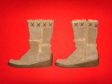 GÖRTZ BOOTS STIEFELETTEN STIEFEL ETHNO NATUR WILDLEDER ECHTLEDER 38 NEU !! TOP!!