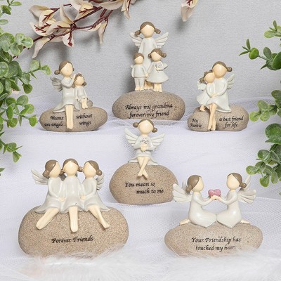 Pebble Stone Angels - Mutter Schwester Freunde Liebe Katze Hund Haus Lehrerin Nan Oma