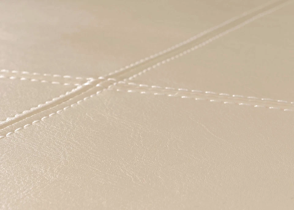 Aufbewahrungstruhe Truhe Kriens XXL Kunstleder/Leder,creme,schwarz,rot,weiß,grau - Bild 2 von 4