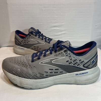 Brooks Glycerin 20 Mens Gray And Blue Running Shoes  display picture 3