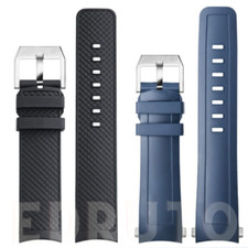 Cinturino orologio in gomma fluoro 22 mm adatto a IWC Aquatimer IW376805 IW329001