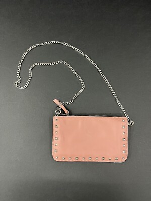Zara Women s Studded Small Crossbody Purse Bag Pink And Gray