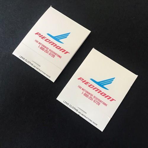 Piedmont Airlines Set/2 Lens Cover Cloth - Glasses Tissue SAN FRANCISCO NEW YORK