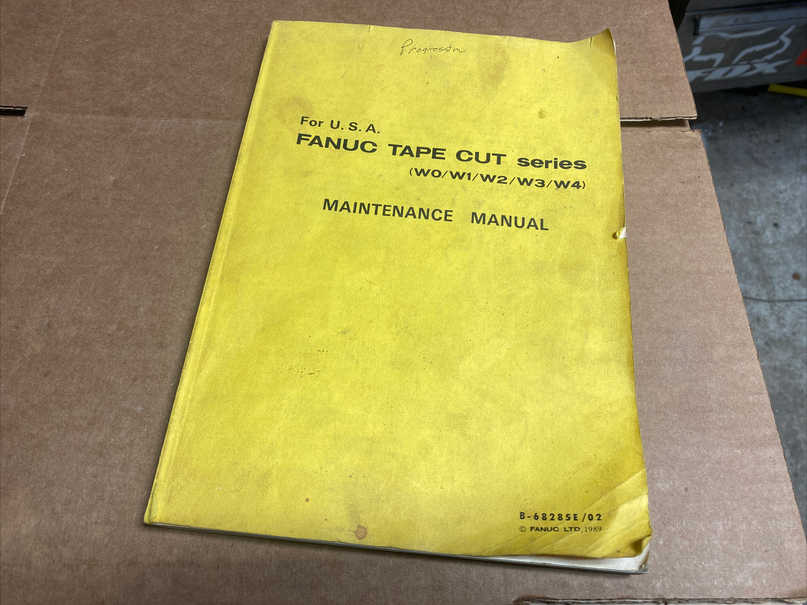 Fanuc Tape Cut Maintenance Manual Series W0 W1 W2 W3 W4 B68285E/02 FastShipping eBay