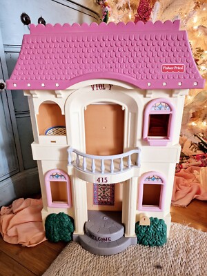 Fisher Price Grand Dollhouse Loving Family #4649 Folding Pink Roof YOU PICK  ACCE