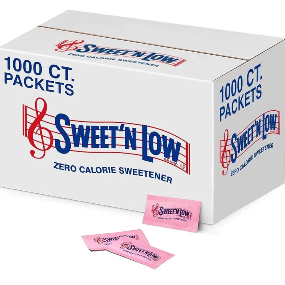 NEW Sweet N Low Sweetener Sachets Packs 1000 Bulk Carton Box Tea Coffee