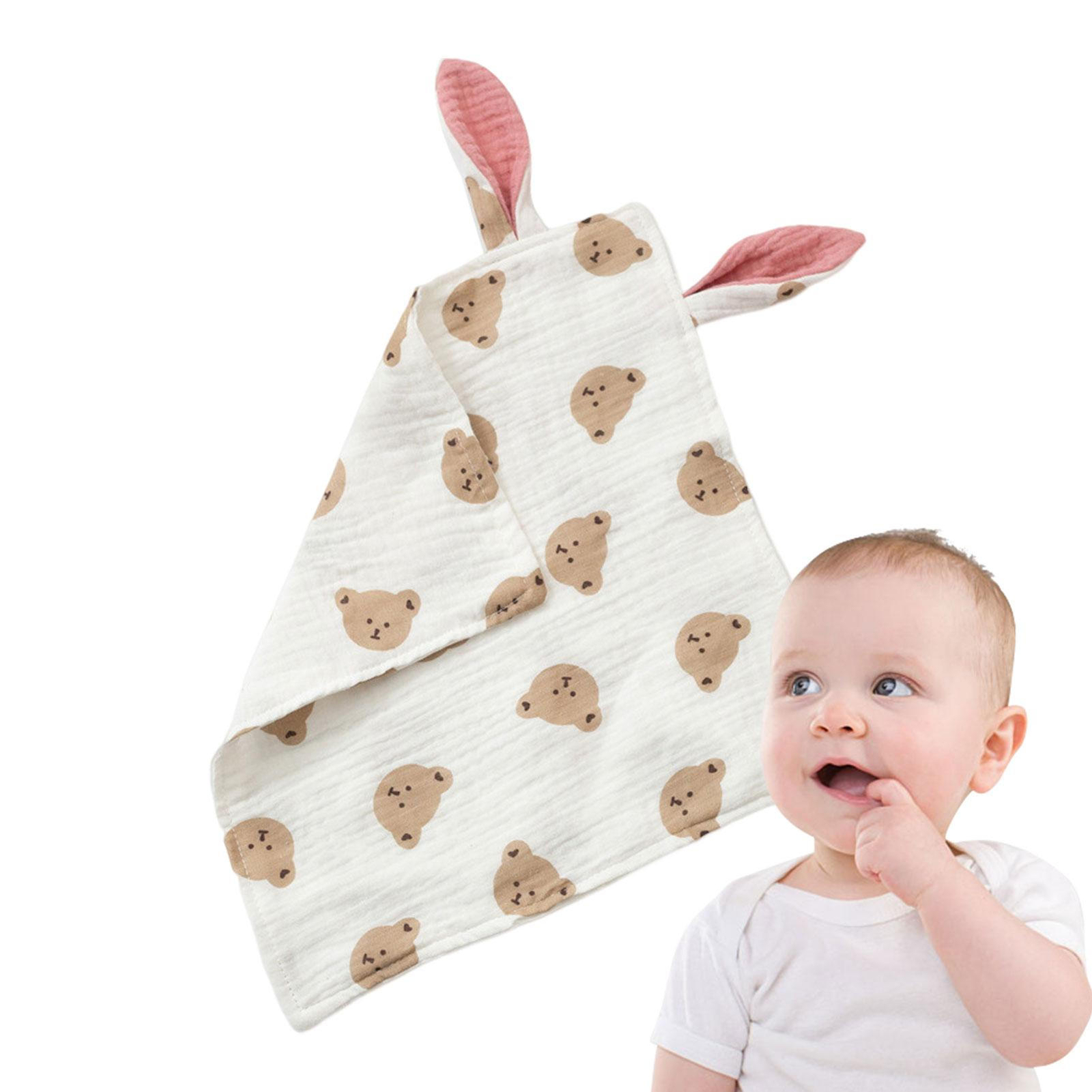 Breathable Muslin Soothing Towel Appeasing Toy, Lovies Bunny Security