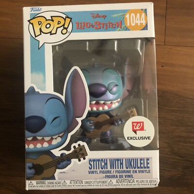 Funko Pop Disney:  Pearlescent STITCH w/ UKULELE #1044 Walgreen's Exclusive