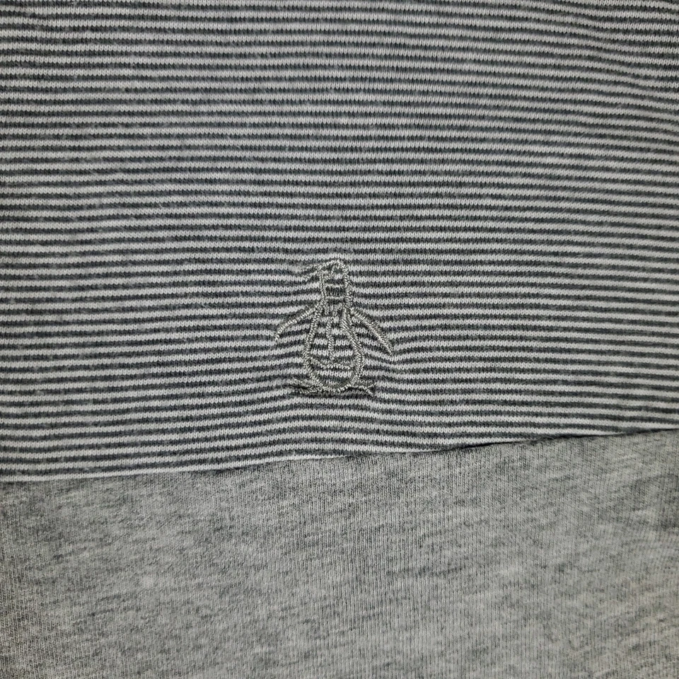 Penguin Polo Shirt Mens Size Small Gray Casual Short Sleeve * - Image 3 of 4