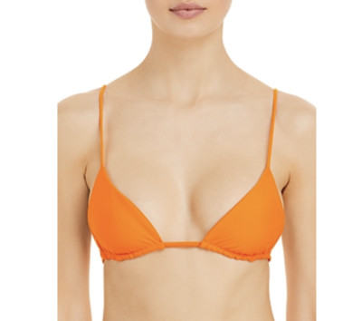 Jade Swim Women's $90 Via Bikini Swim Top Nectar Orange Size M