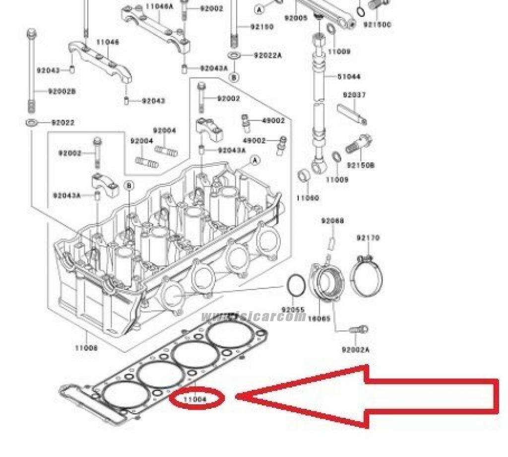 KAWASAKI NINJA ZX-11 ZXT10C ZXT10D 1990 - 2001 HEAD GASKET 11004