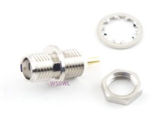 SMA Female Coax Connector Chassis Mount Single Hole - USA Ham Radio Seller